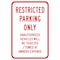 Brady Parking Sign, 18"H, 12"W, Aluminum, 115554 115554 - alternate 1